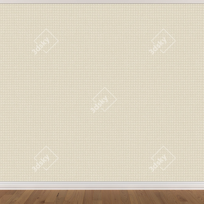 Seamless Wallpaper Set - 3 Colors 3D model image 2