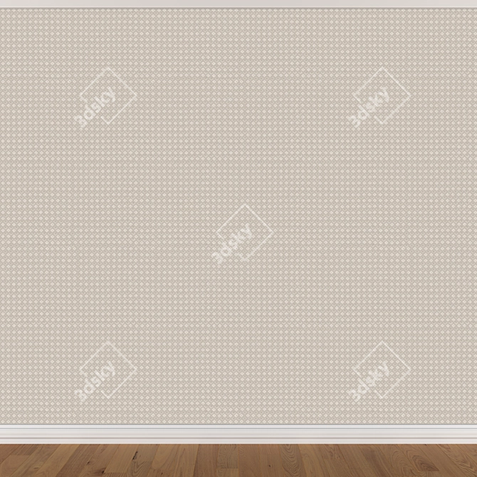 Seamless Wallpaper Set - 3 Colors 3D model image 4