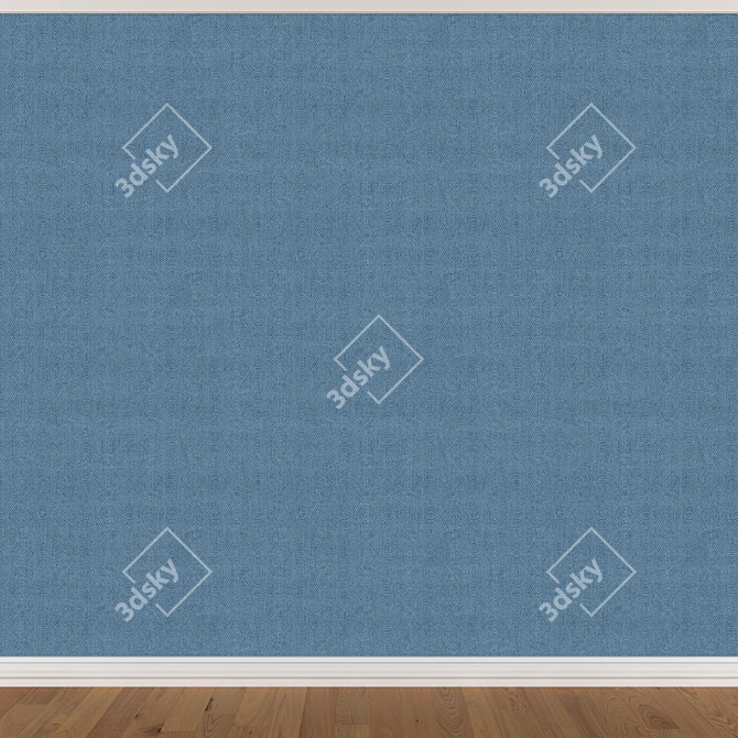 Seamless Wallpaper Set in 3 Colors 3D model image 4