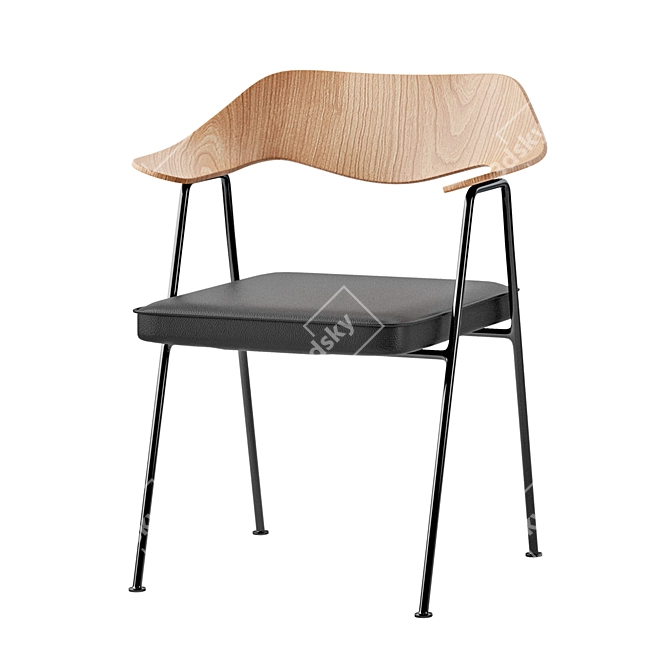 Iconic Case Robin Day 675 Chair 3D model image 1