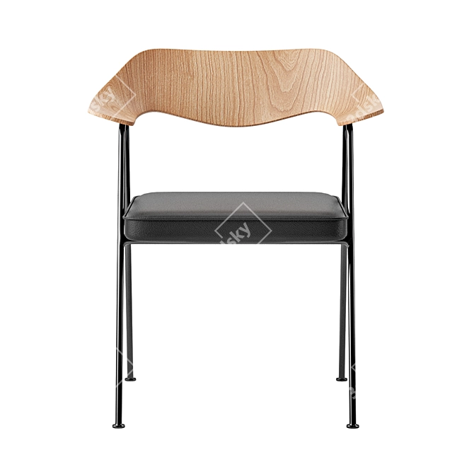 Iconic Case Robin Day 675 Chair 3D model image 2
