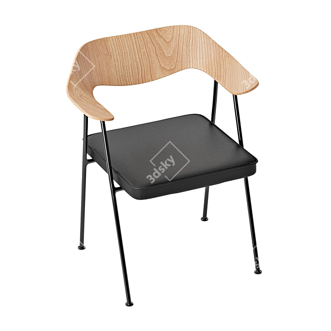 Iconic Case Robin Day 675 Chair 3D model image 4