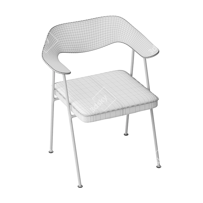 Iconic Case Robin Day 675 Chair 3D model image 5