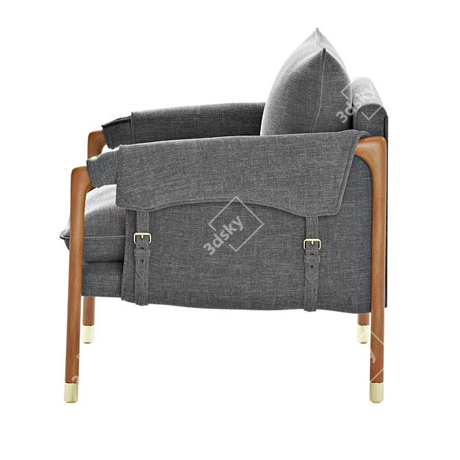 Havana Accent Chair 3D model image 2