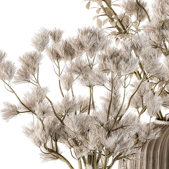 Elegant Dried Plant Bouquet Set 3D model image 3