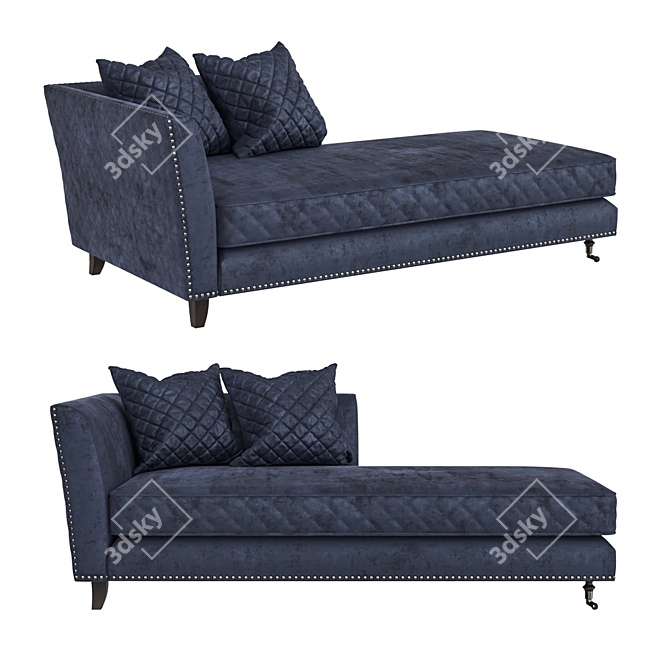 Elegant Sorrento Couch: Stylish Decor for Your Home 3D model image 1