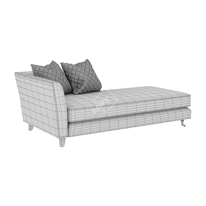 Elegant Sorrento Couch: Stylish Decor for Your Home 3D model image 4