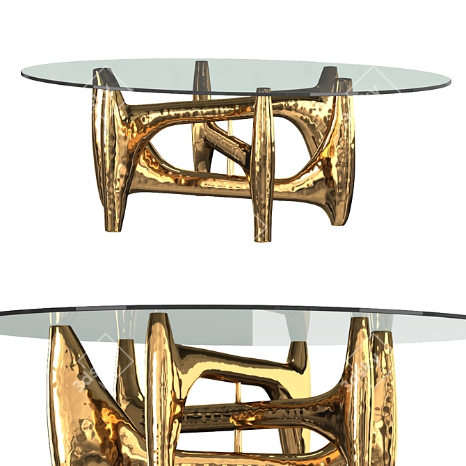Elegant Van Zuylen Large Table 3D model image 2