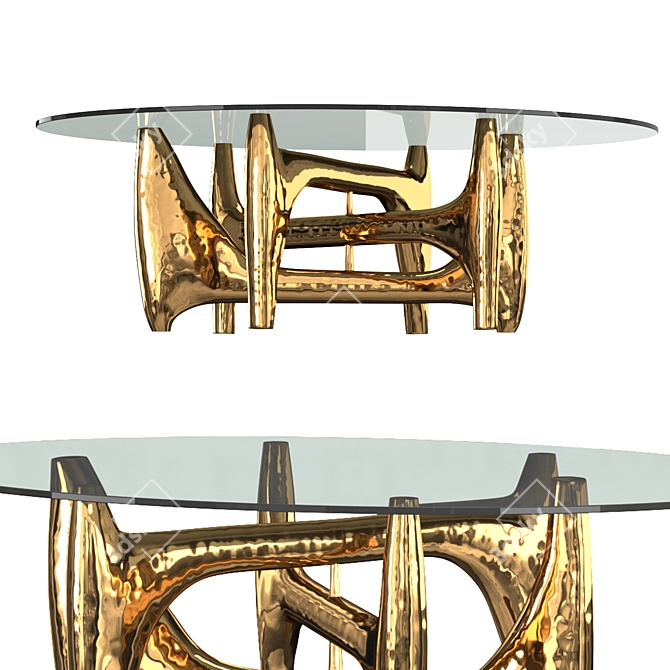 Elegant Van Zuylen Large Table 3D model image 3