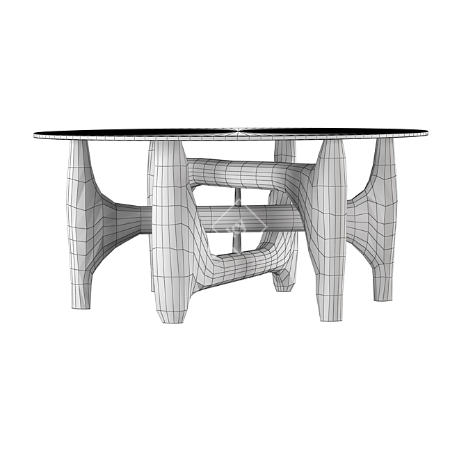 Elegant Van Zuylen Large Table 3D model image 5
