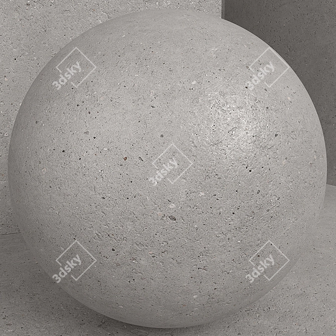 Seamless Concrete Plaster Set 3D model image 2