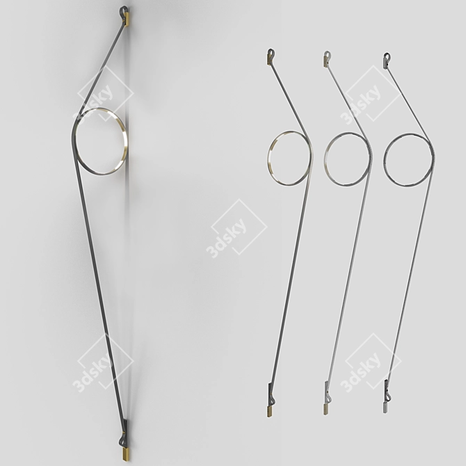 Stylish Wirering Wall Lamp 3D model image 5