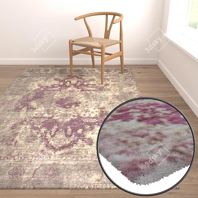 Luxury Carpet Set: High-Quality Textures, Multiple Variations 3D model image 5