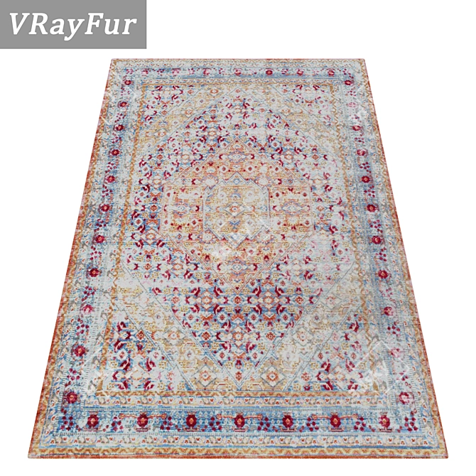 Luxury Rug Set for Stunning Renders 3D model image 2