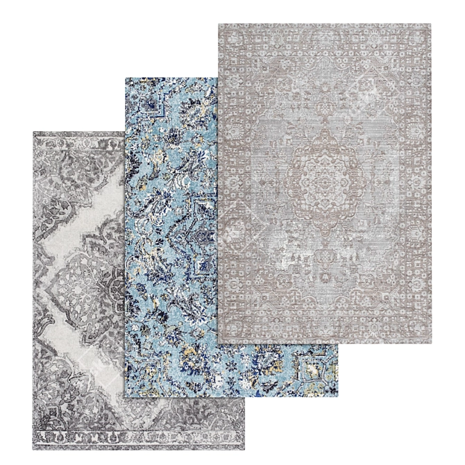 Luxury Carpet Set | High-Quality Textures 3D model image 1