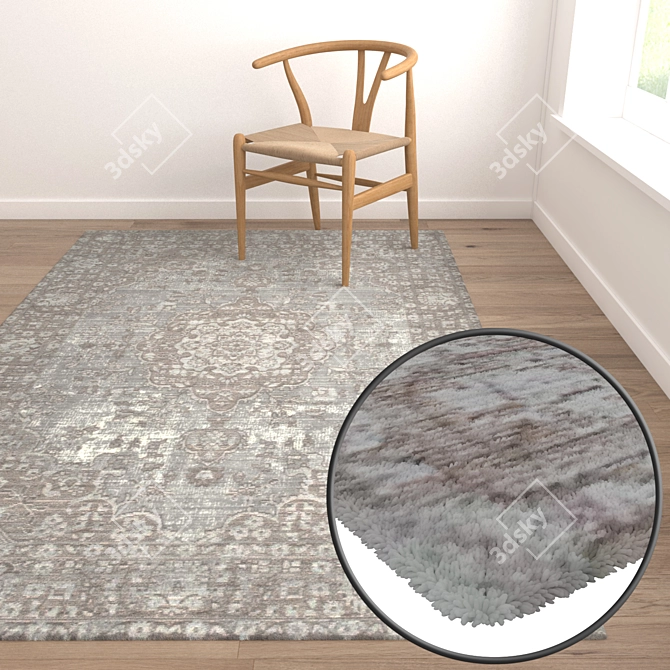 Luxury Carpet Set | High-Quality Textures 3D model image 5