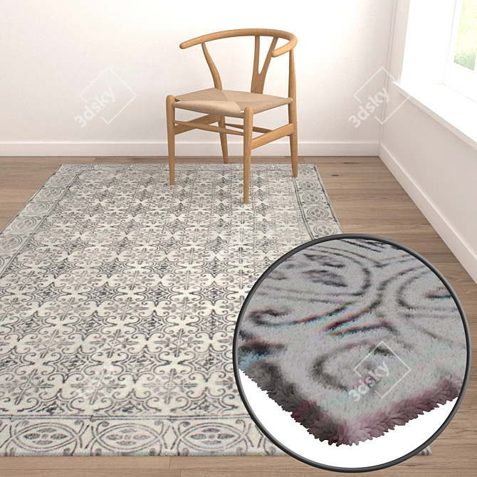 Luxury Carpet Set 3-Pack 3D model image 5