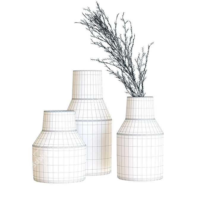 Elegant Lemont Vases for Sophisticated Decor 3D model image 2