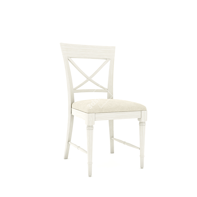 Stylish Comfort: Greenwich Dining Chair 3D model image 2