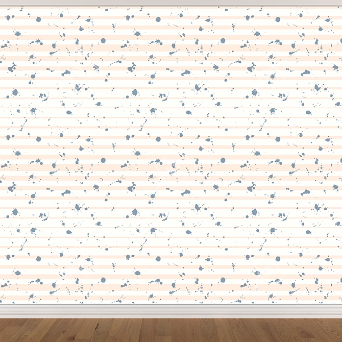 Seamless Wallpaper Set - 3 Colors 3D model image 4