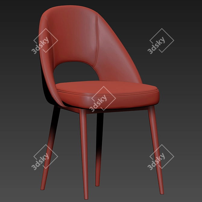 Elegant Cullaville Dining Chair 3D model image 4