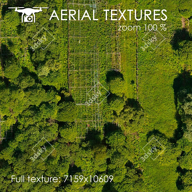 Aerial Terrain Texture Pack 3D model image 2