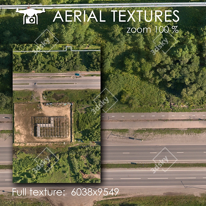 Aerial Topography Pack: High-Resolution, Realistic Textures 3D model image 1