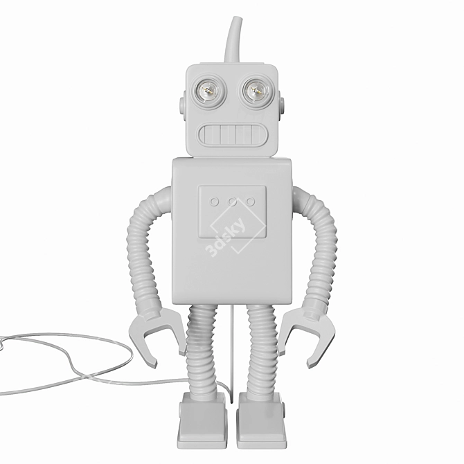 Seletti Porcelain Robot Lamp 3D model image 3