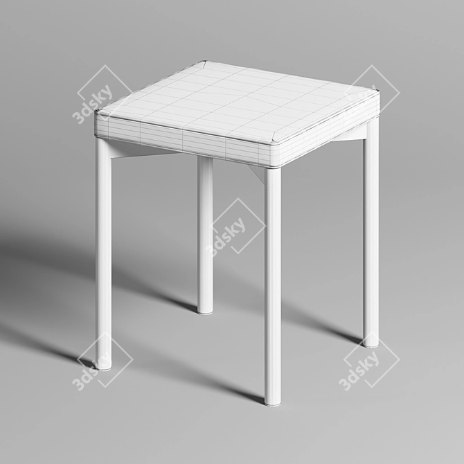 Modern HPA Stool Design 3D model image 4