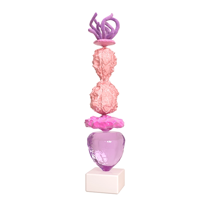 Spiritual Totem Sculpture Set 3D model image 3