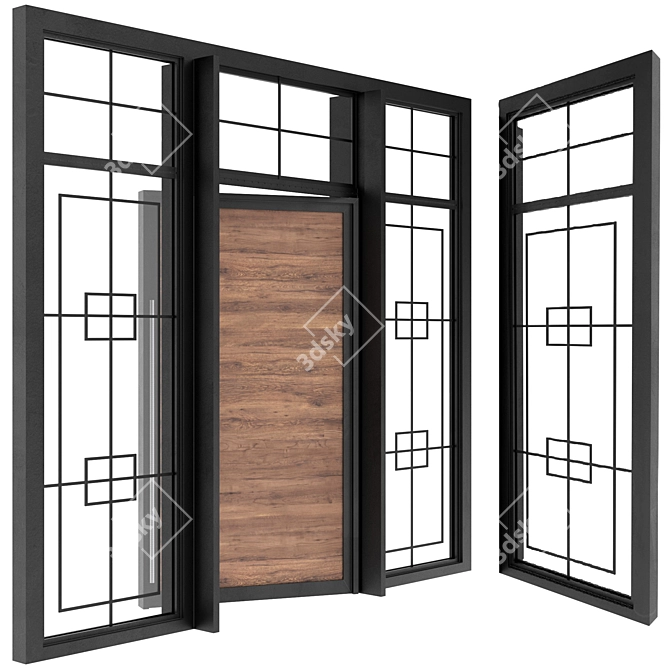 Sleek Entryway: Modern Door 3D model image 1