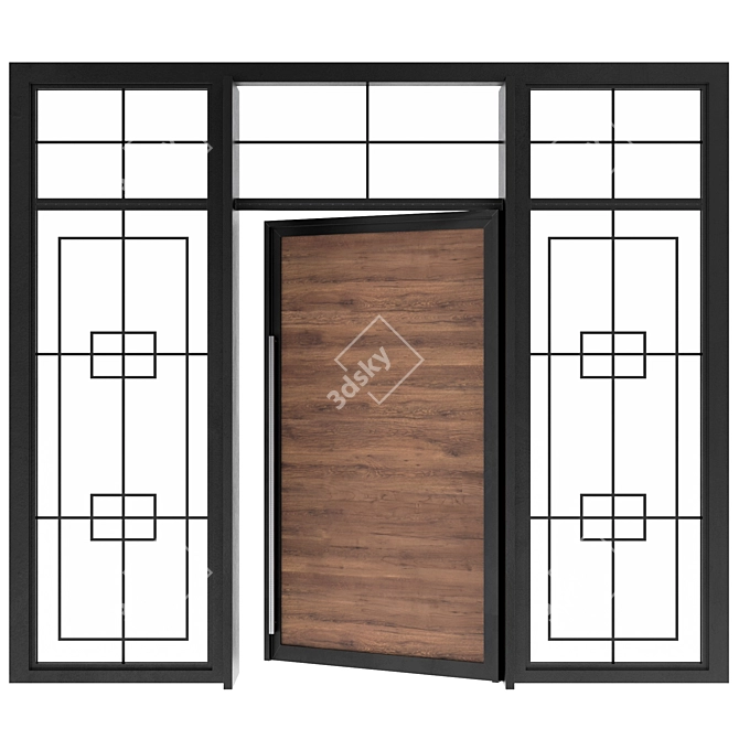 Sleek Entryway: Modern Door 3D model image 2