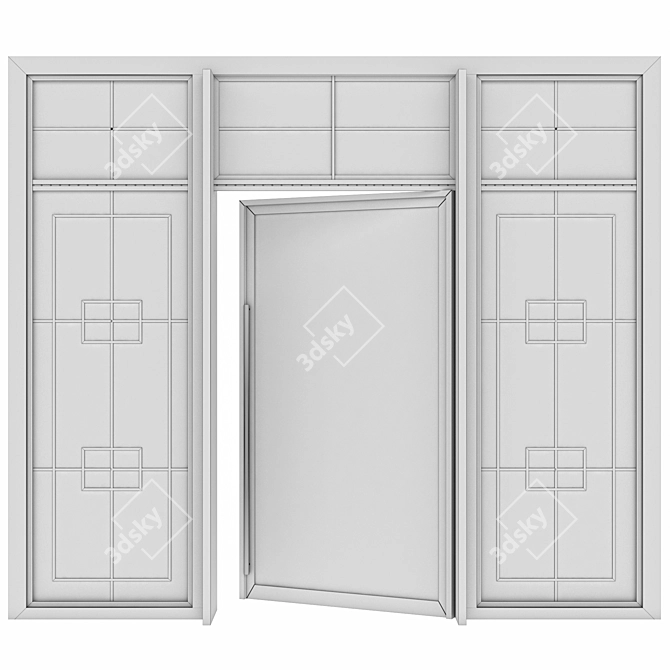 Sleek Entryway: Modern Door 3D model image 3