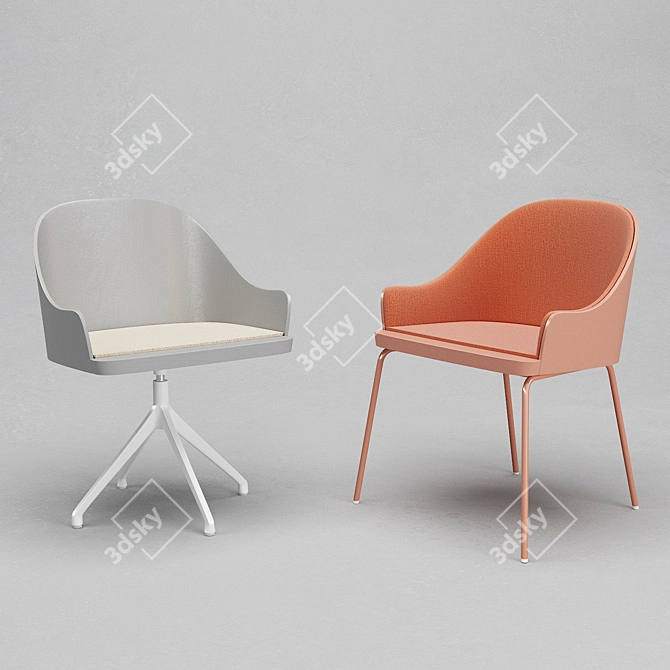 -Essential Comfort Chair 3D model image 2