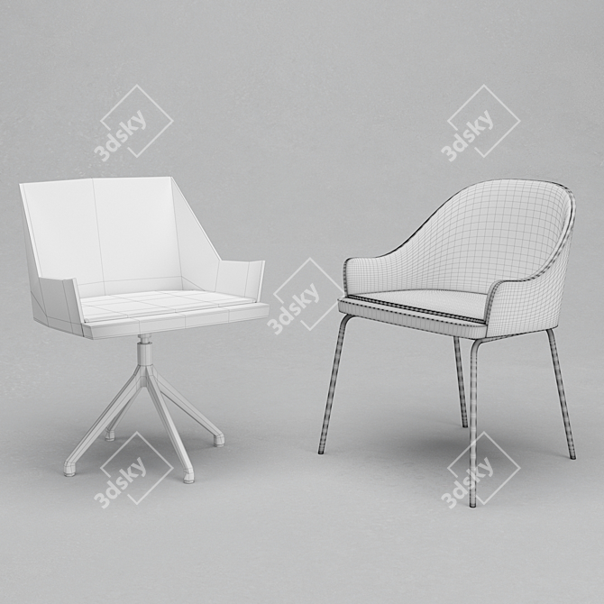 -Essential Comfort Chair 3D model image 3