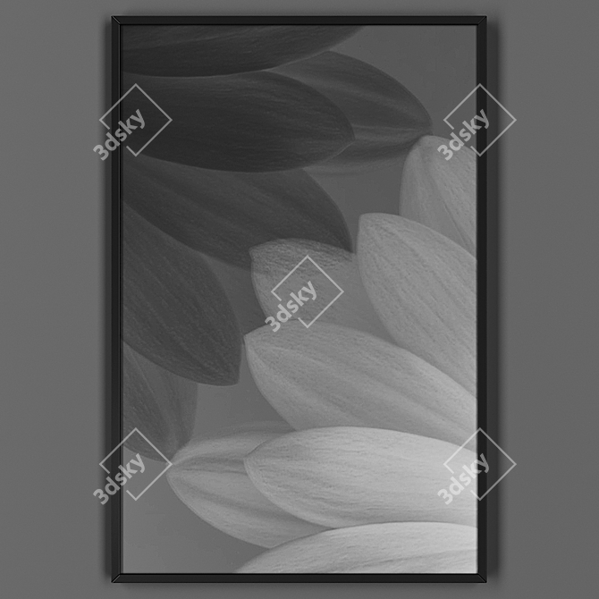 Title: Black Frame Art Print 3D model image 1