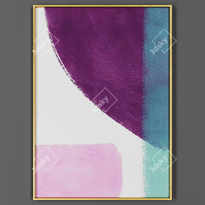 Elegant Frame for Artworks 3D model image 1