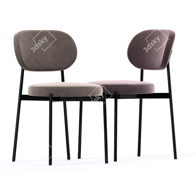 Elegant Beaufort Dining Chair 3D model image 2