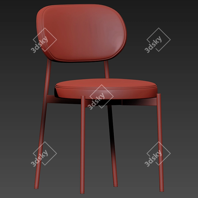 Elegant Beaufort Dining Chair 3D model image 3