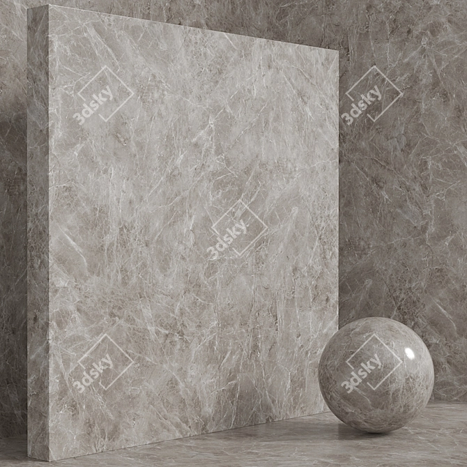 Seamless Stone Marble Set 3D model image 2