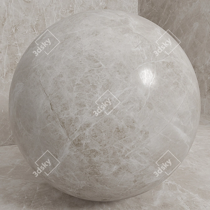 Seamless Stone Marble Set 3D model image 4