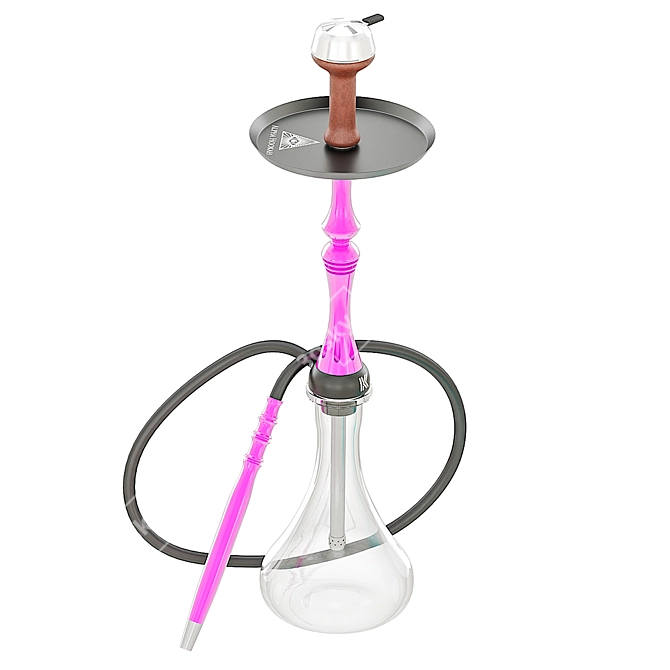 Title: Sleek Alpha Kappa Hookah 3D model image 2