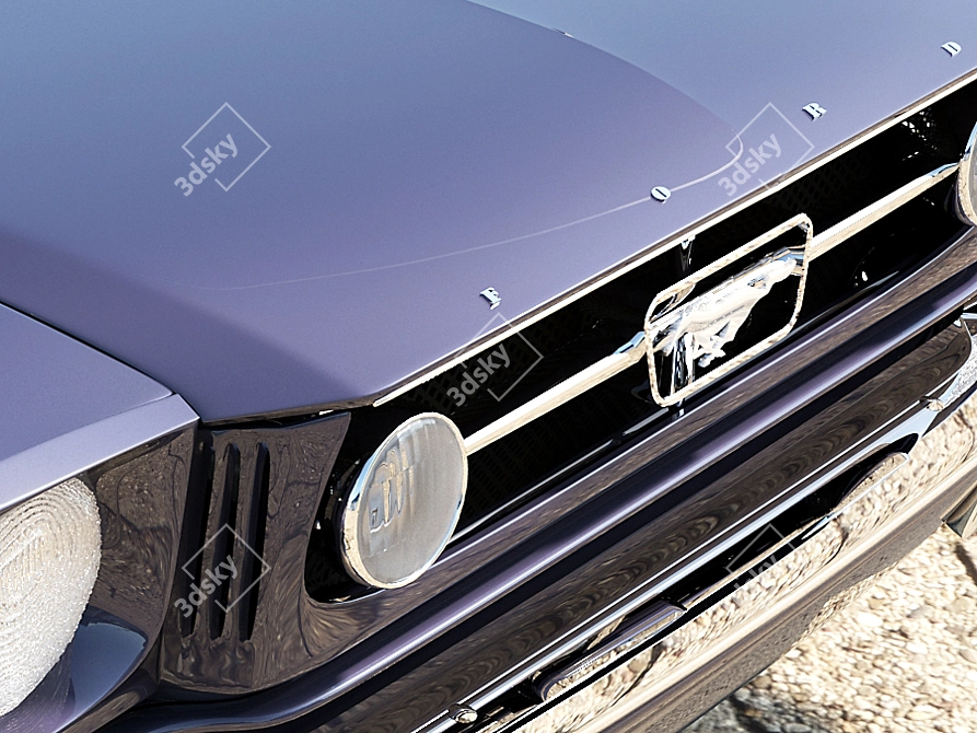 Classic 1965 Ford Mustang 3D model image 4