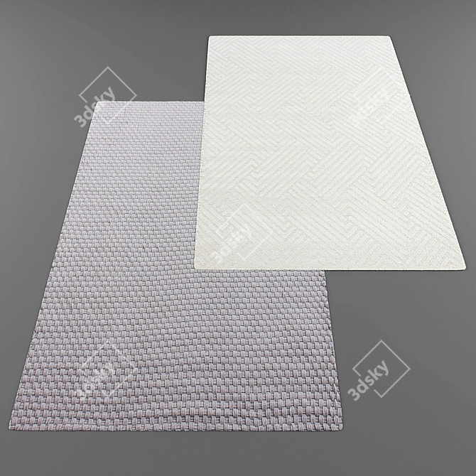 Title: Contemporary Style Carpets 3D model image 2