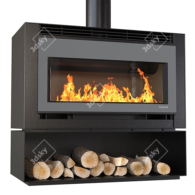 Elegance in Flames: Palazetti Fireplace 3D model image 2