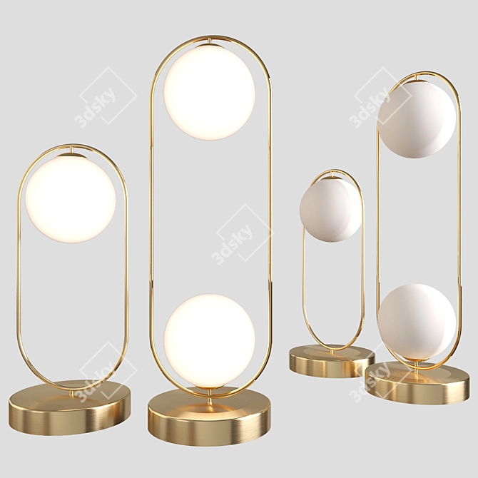 Scandinavian Elegance in a Lamp 3D model image 4