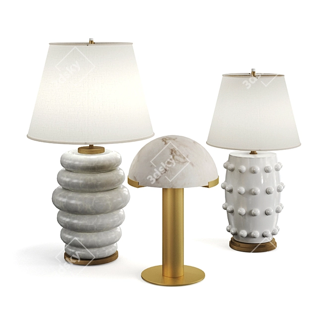 Elegant Kelly Wearstler Lamps 3D model image 1