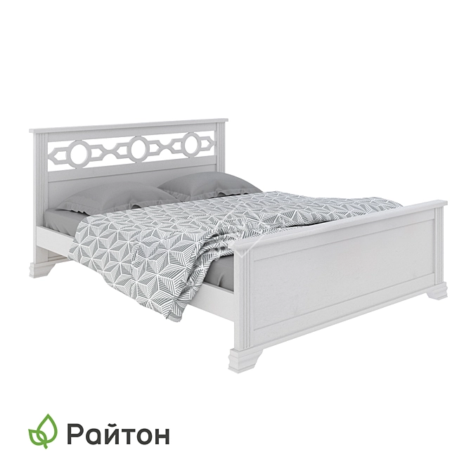 Ronda OM Bed: Classic Elegance and Modern Comfort 3D model image 1