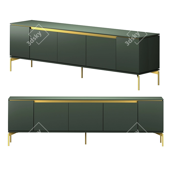 Italian Design Hug Sideboard 3D model image 1