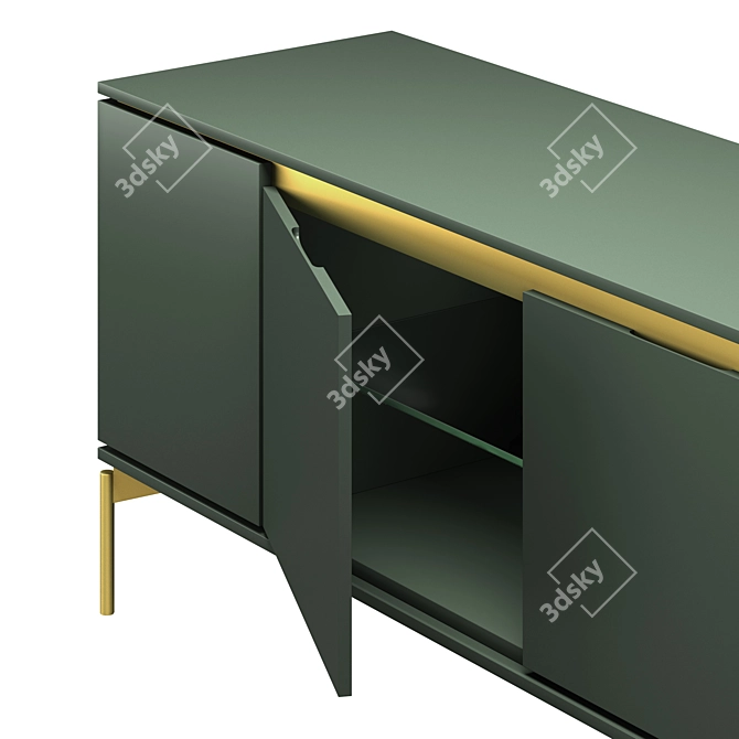 Italian Design Hug Sideboard 3D model image 2